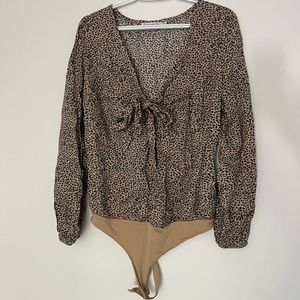 Abercrombie & Fitch cheetah print bodysuit